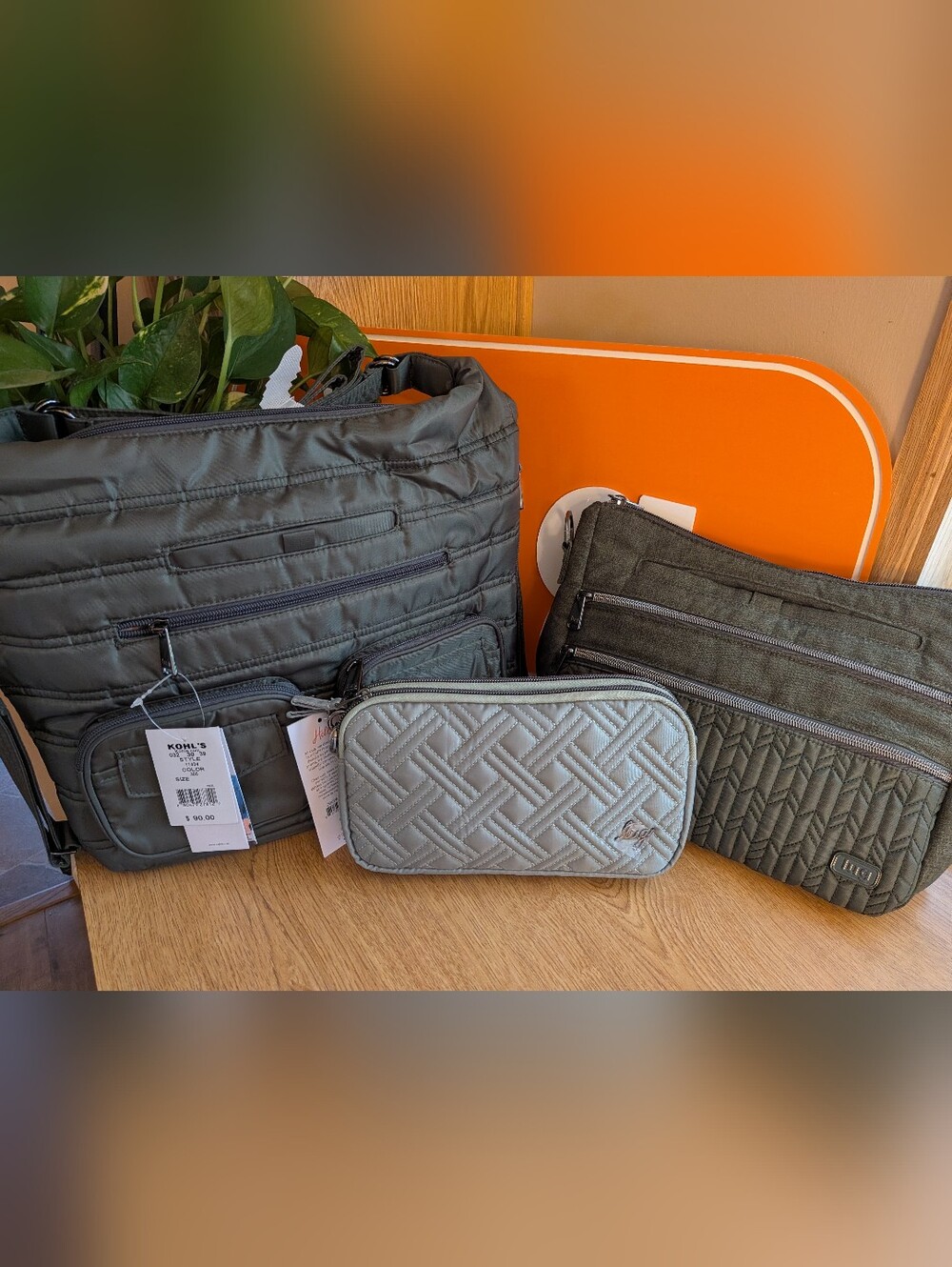 Lug Lot, 3 Pieces, all green, 2 NWT